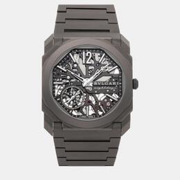 Bulgari Skeleton Titanium Octo Finissimo Manual Winding 103610 Men's Wristwatch 40 mm 1009393