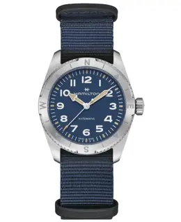 Hamilton Khaki Field Expedition Auto Blue Dial Fabric Strap Women's Watch Model H70225940