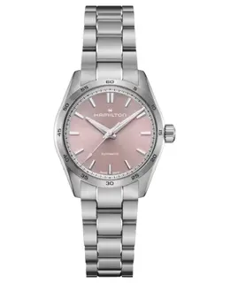 Hamilton Jazzmaster Performer Auto Pink Dial Stainless Steel Women's Watch Model H36105171