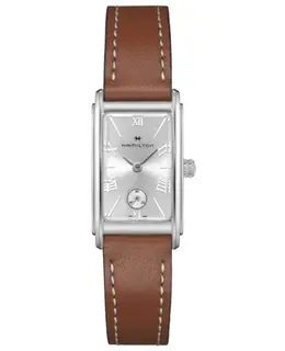 Hamilton American Classic Ardmore Small Silver Dial Leather Strap Women's Watch h11221550