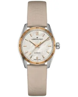 Hamilton Jazzmaster Performer Auto H36125890 Mother of Pearl Dial Satin Strap Women's Watch