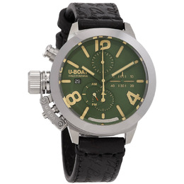 U-Boat Classico Chronograph Automatic Green Dial Mens Watch SW500