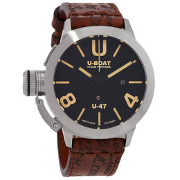 U-Boat Classico Automatic Black Dial Mens Watch (Model: 8105)