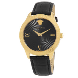 Versace Greca Signature Quartz Black Dial Ladies Watch vevc00319