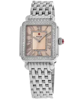 MICHELLE DECO MADISON DIAMOND QUARTZ MOONSTONE STEEL BAND 35MM W107267