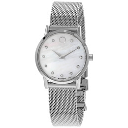 0607491, Museum Classic Quartz Diamond White Mother of Pearl Dial Ladies Watch