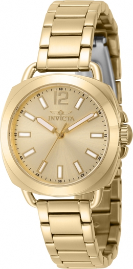 Invicta Wildflower Quartz Gold Dial Ladies Watch Model 46346
