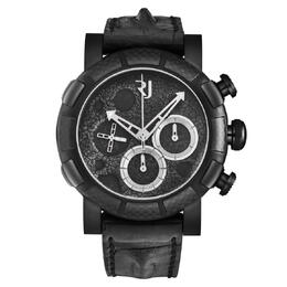 RJ.MD.CH.101.20 Romain Jerome Moon Dust-Dna Chronograph Automatic Mens Watch Black Dial Carbon Fiber Bezel