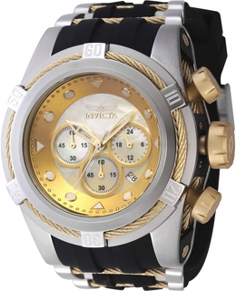 Invicta Bolt GMT Chronograph Mens Watch 46468 Gold and Champagne Dial