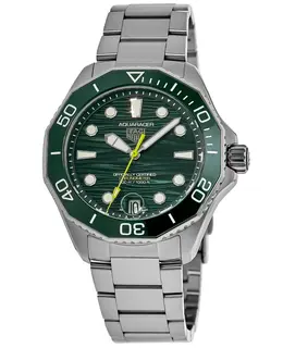 Tag Heuer Aquaracer Professional 300 Date Automatic Green Dial Steel Men's Watch wbp5116.ba0013
