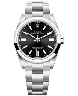 Rolex [Model Number] - Black Dial Steel Men's Watch