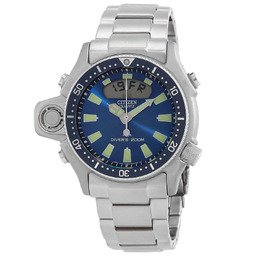 Citizen JP2000-67L Mens Analog-Digital Promaster Marine Quartz Watch - Blue Dial
