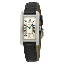 Pre-owned Cartier Tank Americaine Ladies Watch W2601956