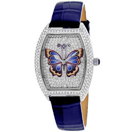 cv4872bl Christian Van Sant Ladies Papillon Quartz Watch Silver Dial