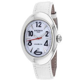 Locman Classic Quartz White Dial Ladies Watch 2000mw