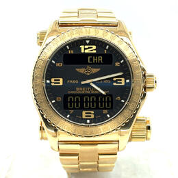 Pre-owned Breitling Emergency Perpetual Alarm GMT Chronometer - k76321
