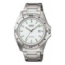 Часы Men's Casio STANDARD Series Metallic Sports Watch Mens, белый mtp-1244d-7ajf | white
