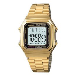 Часы Casio Couple Quartz Waterproof Unisex Mens GoldYellow Digital, желтый a178wga-1adf | goldyellow