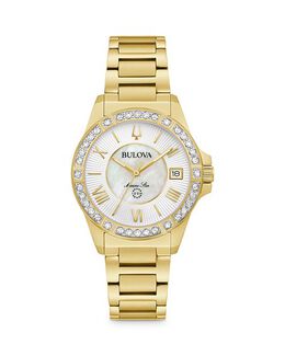 Морские звездные часы, 32 мм Bulova, цвет White 4331597 | white/gold