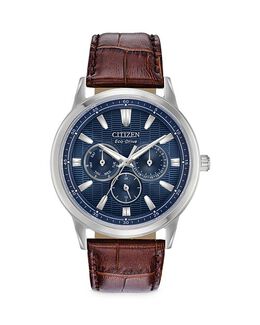 Хронограф Eco-Drive Corso, 44 мм Citizen, цвет Multi 4515357 | navy/brown