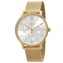 Timex TW2T74600VQ - Quartz White Dial Ladies Watch