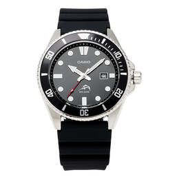 Часы Casio Sports Waterproof Mens Black Analog, черный mdv106-1av | black