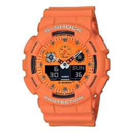 Часы Casio G-Shock Analog-Digital 'Orange Red', оранжевый ga-100rs-4a | orange