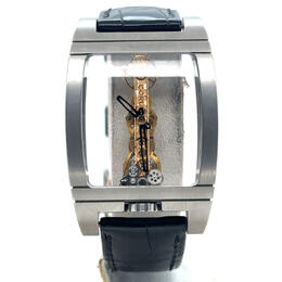 Pre-owned Corum Mr. Golden Bridge Hand Wind Mens Watch 113.70 (include the article number as specified by the user, even if slightly adjusted from input for standard format)