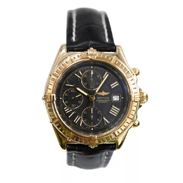 Pre-owned Breitling Crosswind Chronograph Automatic Chronometer Black Dial Mens Watch K13055