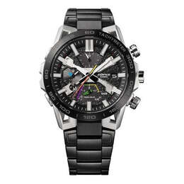 Часы Men's Casio EDIFICE Fashion Waterproof Quartz Movement Stainless Steel Strap Watch 55.6*47.8*10.8mm Black Mens, черный eqb-2000ydc-1ajf | black
