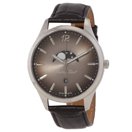 Mathey-Tissot Urban Moon Quartz Moon Phase Black Dial Mens Watch h411lan