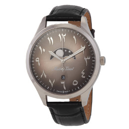 Mathey-Tissot Urban Moon Quartz Moon Phase Black Arabic Dial Mens Watch h411alan