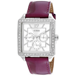 Guess Classic Quartz Silver Dial Ladies Watch W14046L1 - Elegant Timepiece with Analog Display