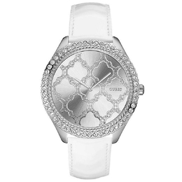 Guess Majestic W0579L3 - Silver Dial Ladies Watch