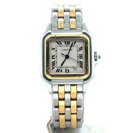 Pre-owned Cartier Panthere Quartz Silver Dial Ladies Watch Model: 183949