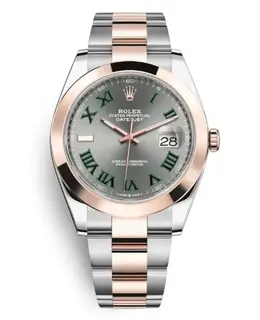 Rolex Datejust M126301-0015 Grey Dial Men's Watch - Steel and Everose Gold