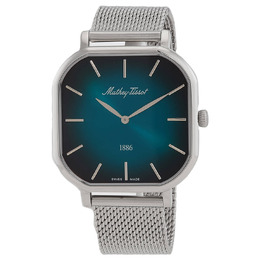 Mathey-Tissot Monsoon Square Quartz Green Dial Mens Watch h7917av