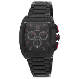 Versace Dominus Chronograph Quartz Black Dial Mens Watch ve6h00623