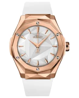 Hublot Classic Fusion Automatic Orlinski 18K King Gold White Dial Rubber Strap Men's Watch 550.os.2200.rw.orl20