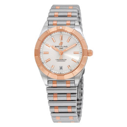 Breitling Chronomat Quartz Chronometer White Dial Ladies Watch u77310101a1u1