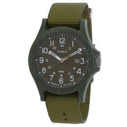 Timex Reclaim Ocea Mens Watch TW2V96000 - Green Dial Ocean Case