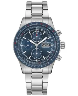 Hamilton Khaki Aviation Converter Auto Chrono Blue Dial Stainless Steel Men's Watch h76746140