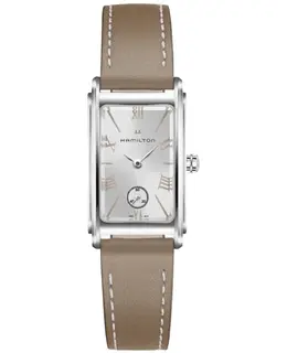 HAMILTON AMERICAN CLASSIC ARDMORE SILVER DIAL LEATHER STRAP WOMEN'S WATCH MODEL H11221514