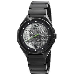 Citizen Death Star 2 Eco-Drive Mens Watch bj6539-50w - Analog Solar-Powered Chronograph