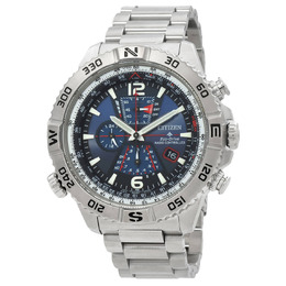 Citizen Promaster Navihawk A-T Chronograph Blue Dial Mens Watch AT8220-55L