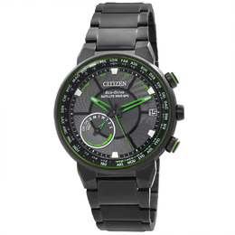 Citizen Satellite Wave GPS Freedom Black Dial Mens Watch cc3035-50e