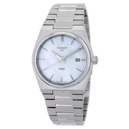 Tissot PRX Quartz White Mother of Pearl Dial Ladies Watch T1372101111100