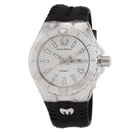 Technomarine Cruise Monogram Date Day Quartz Silver Dial Mens Watch tm-122000