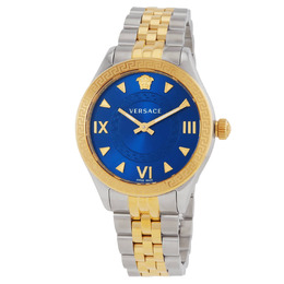 Versace Hellenyium Quartz Blue Dial Two-Tone Ladies Watch ve2s00522