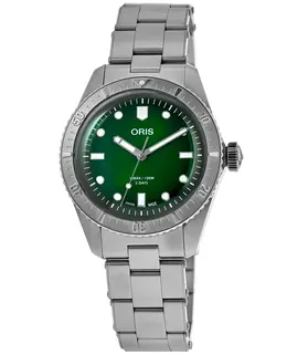 Oris Divers Sixty-Five Automatic Green Dial Steel Men's Watch Model 0140077744057-0781918